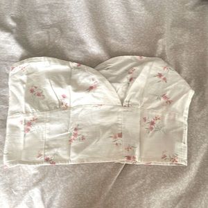 American eagle sweetheart strapless top